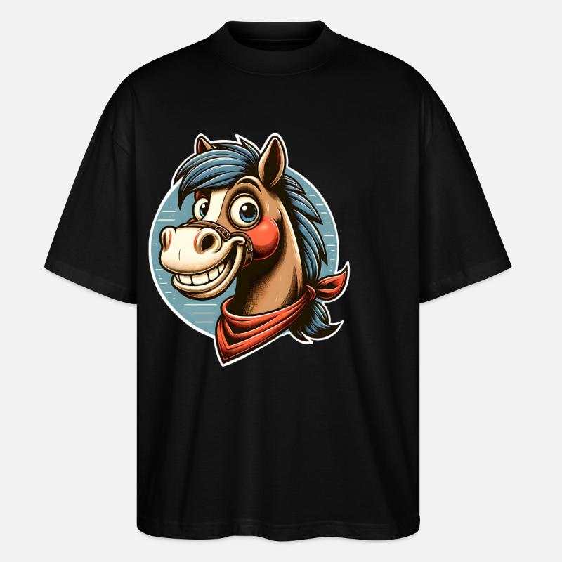 Cheval - T-shirt bio Blaster 2.0 coupe oversize Stanley/Stella Unisexe - noir