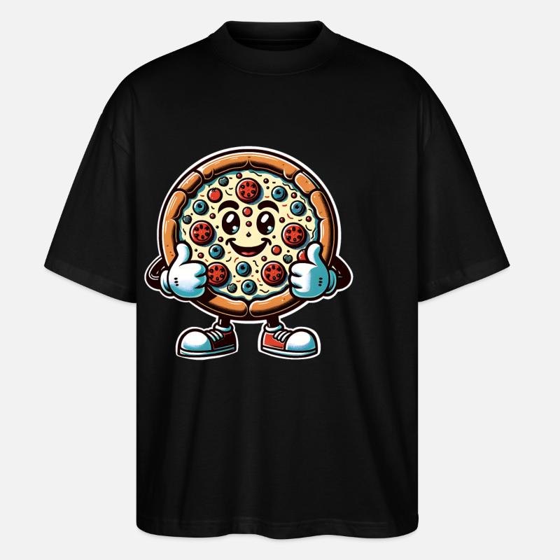 Pizza - T-shirt bio Blaster 2.0 coupe oversize Stanley/Stella Unisexe - noir