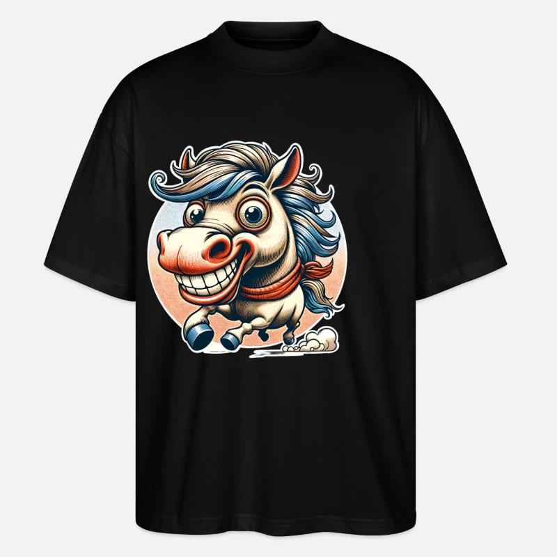 Cheval - T-shirt bio Blaster 2.0 coupe oversize Stanley/Stella Unisexe - noir