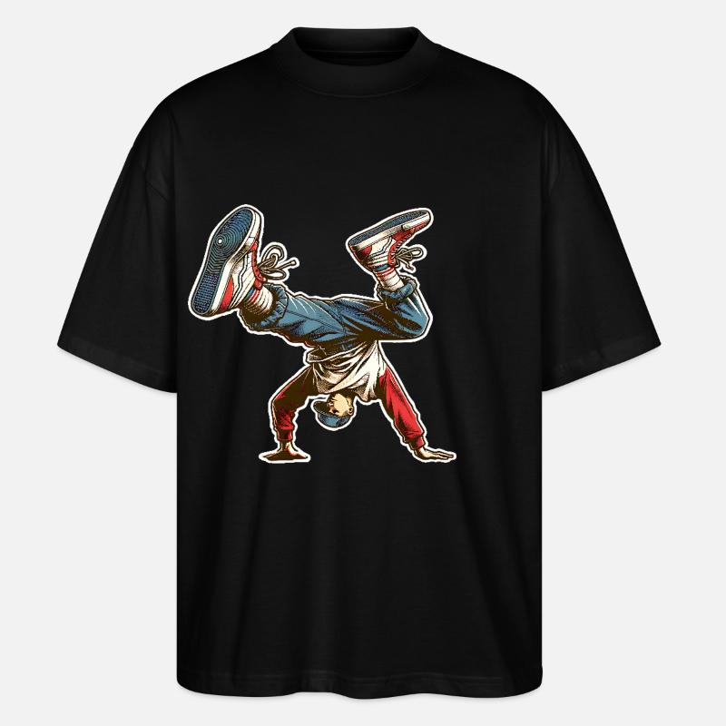 Breakdance - Stanley/Stella Oversized Unisex Bio T-Shirt Blaster 2.0 - Schwarz