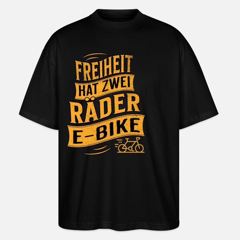 E-Bike E-Biker - T-shirt bio Blaster 2.0 coupe oversize Stanley/Stella Unisexe - noir