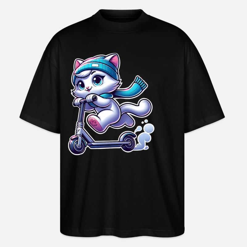 E-Scooter E-Scooter Kick Scooter Cat - T-shirt bio Blaster 2.0 coupe oversize Stanley/Stella Unisexe - noir