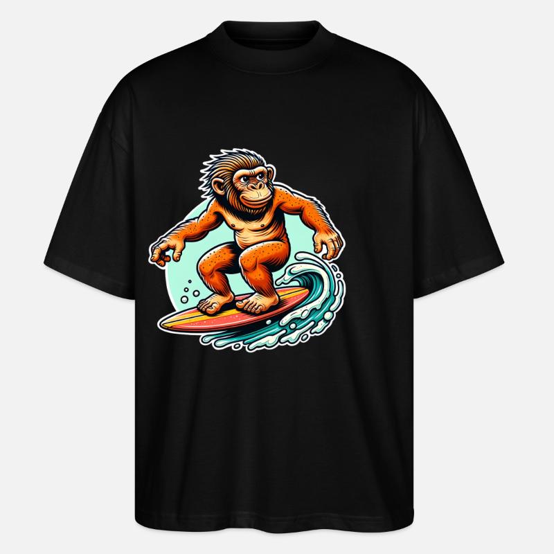 Surfeurs de Néandertal - T-shirt bio Blaster 2.0 coupe oversize Stanley/Stella Unisexe - noir