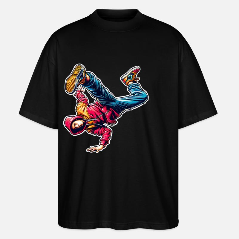 Breakdance - T-shirt bio Blaster 2.0 coupe oversize Stanley/Stella Unisexe - noir