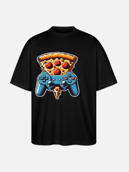 Pizza Gaming Gamer - Stanley/Stella Oversized Unisex Organic T-shirt Blaster 2.0 - black