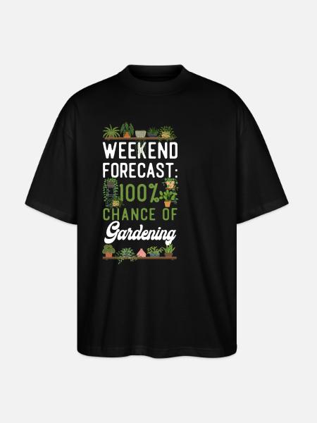 Plant Lover Gardening Weekend - Stanley/Stella Oversized Unisex Organic T-shirt Blaster 2.0 - black