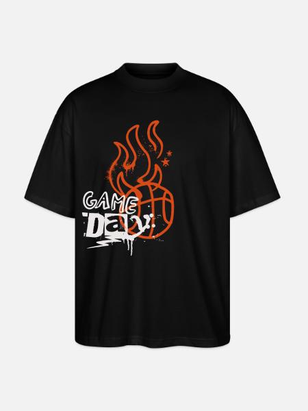 Basket-ball Joueurs de basket-ball - T-shirt bio Blaster 2.0 coupe oversize Stanley/Stella Unisexe - noir