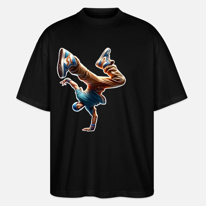 Breakdancing - Stanley/Stella Oversized Unisex Organic T-shirt Blaster 2.0 - black