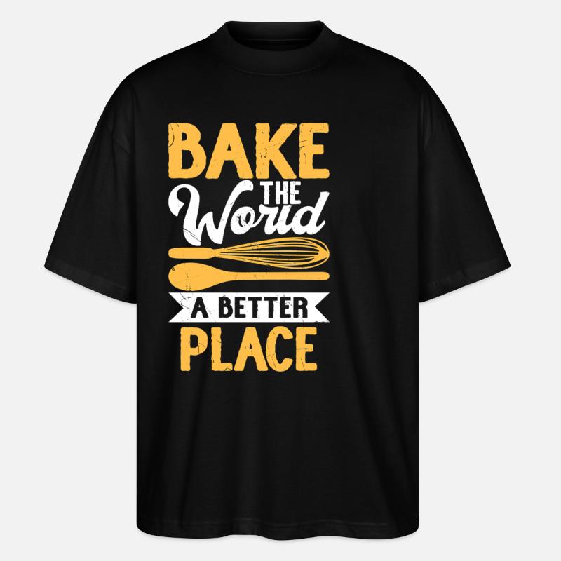 Backen - Stanley/Stella Oversized Unisex Bio T-Shirt Blaster 2.0 - Schwarz