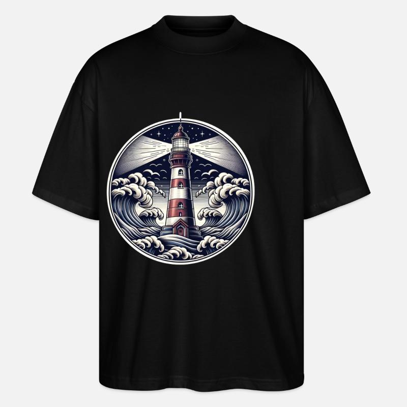 Phare - T-shirt bio Blaster 2.0 coupe oversize Stanley/Stella Unisexe - noir