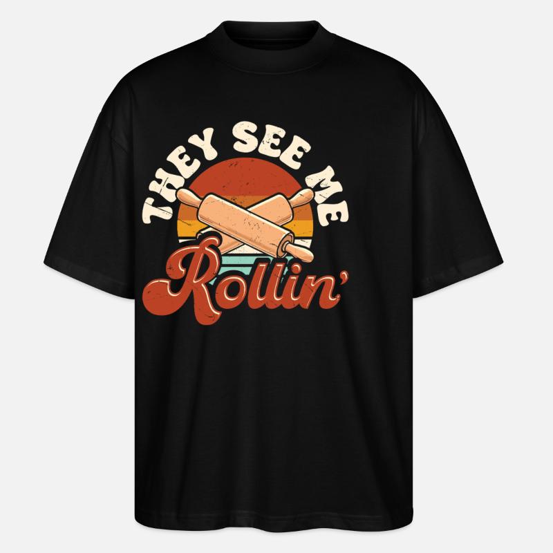 Bake - Stanley/Stella Oversized Unisex Organic T-shirt Blaster 2.0 - black