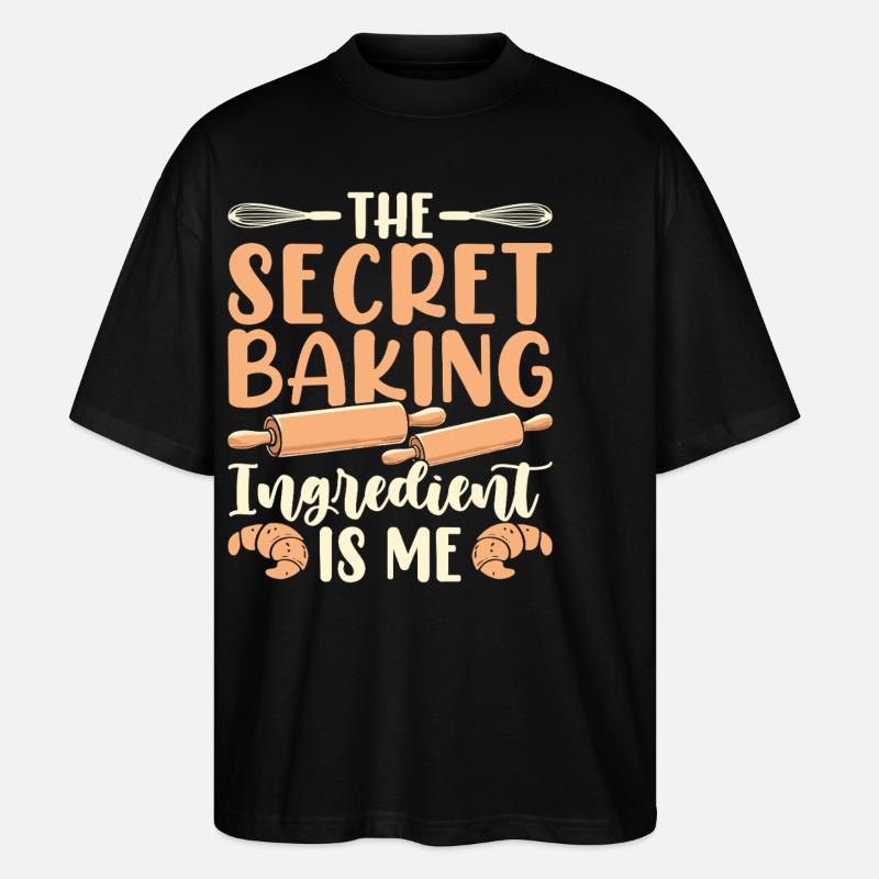 Baking Baker Bakery - Stanley/Stella Oversized Unisex Organic T-shirt Blaster 2.0 - black