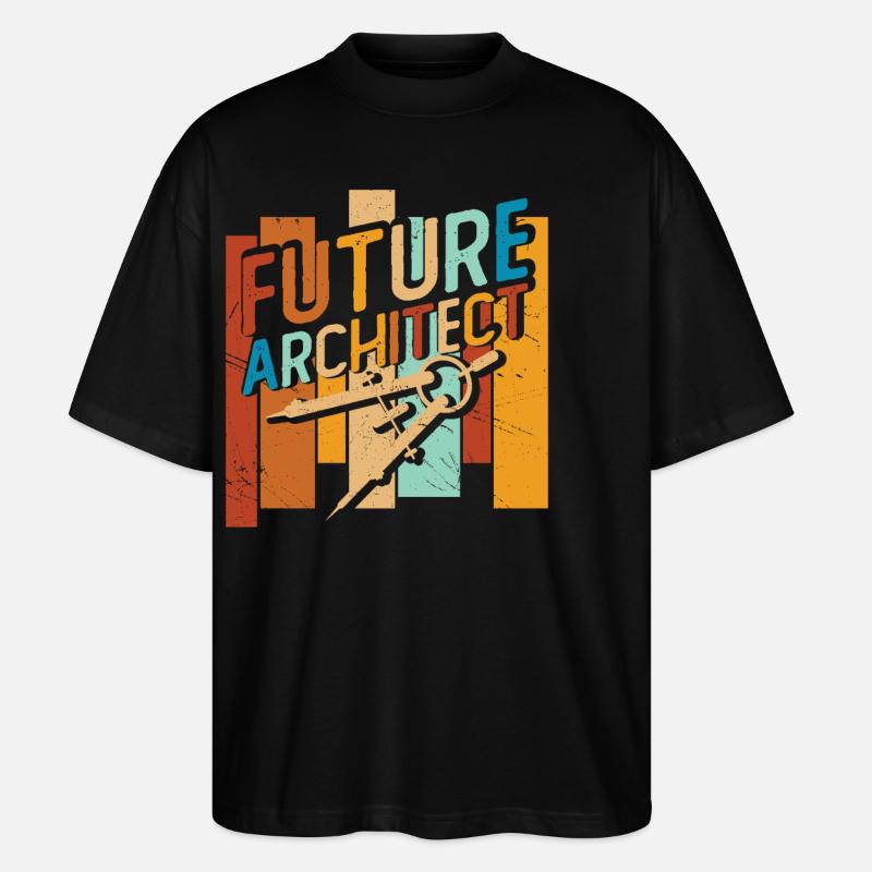 Architekt - Stanley/Stella Oversized Unisex Bio T-Shirt Blaster 2.0 - Schwarz