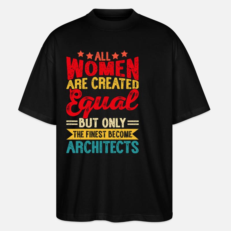 Architekt - Stanley/Stella Oversized Unisex Bio T-Shirt Blaster 2.0 - Schwarz