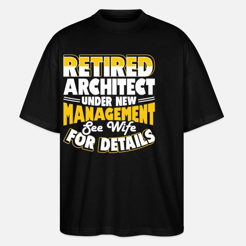 architecte - T-shirt bio Blaster 2.0 coupe oversize Stanley/Stella Unisexe - noir