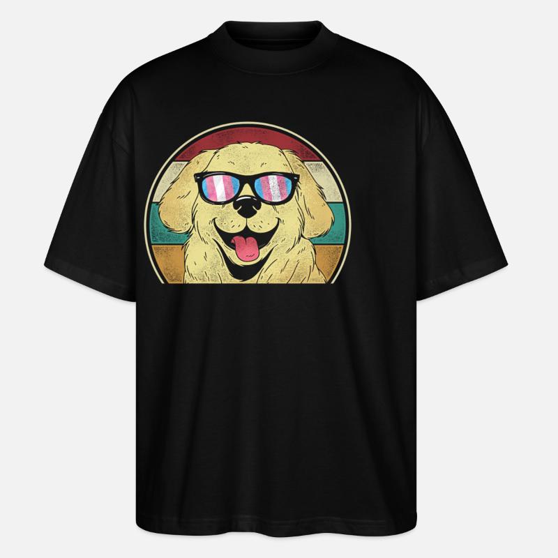 Transgender Trans LGBT Pride - Stanley/Stella Oversized Unisex Organic T-shirt Blaster 2.0 - black