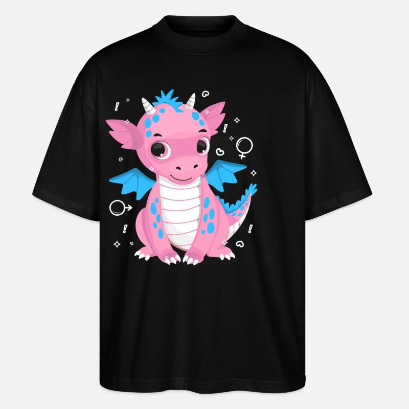 Transgender Trans LGBT Pride - Stanley/Stella Oversized Unisex Bio T-Shirt Blaster 2.0 - Schwarz