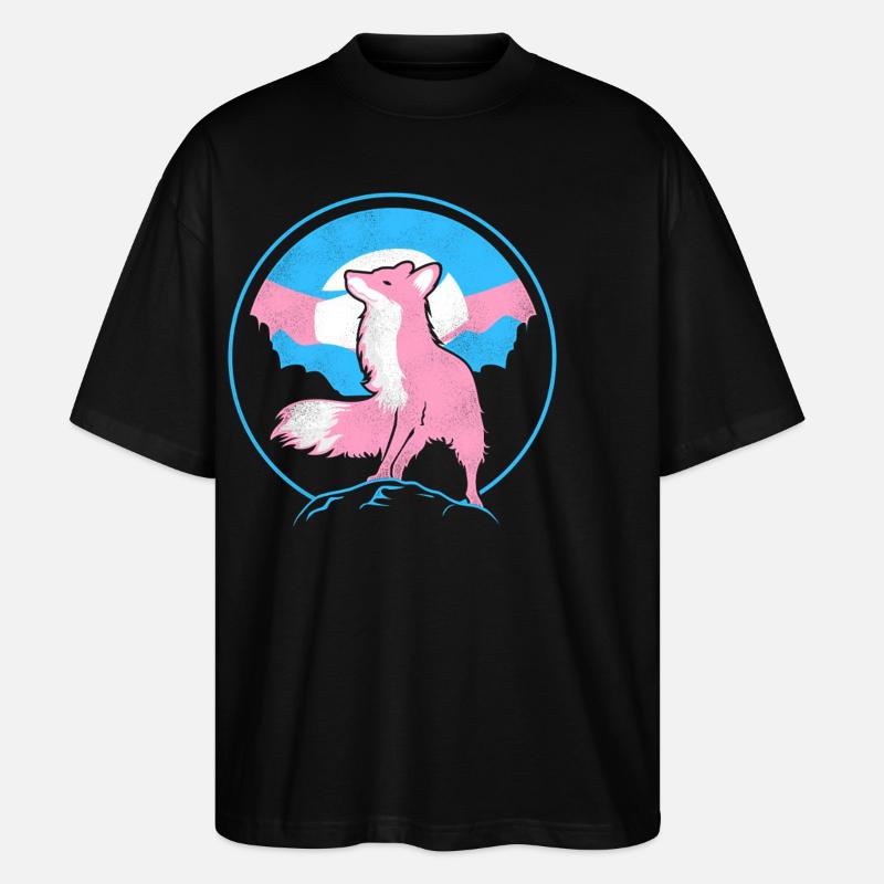 Fierté LGBT transgenre - T-shirt bio Blaster 2.0 coupe oversize Stanley/Stella Unisexe - noir