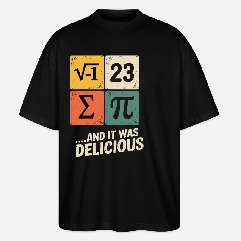 Pi Mathe - Stanley/Stella Oversized Unisex Bio T-Shirt Blaster 2.0 - Schwarz