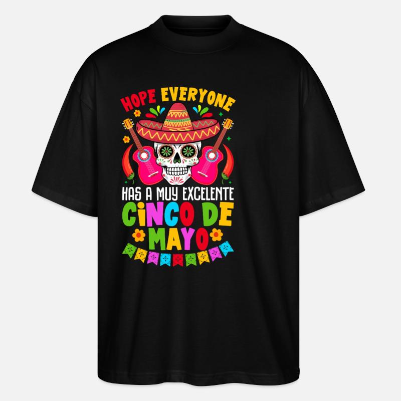 Cino de Mayo - Stanley/Stella Oversized Unisex Bio T-Shirt Blaster 2.0 - Schwarz