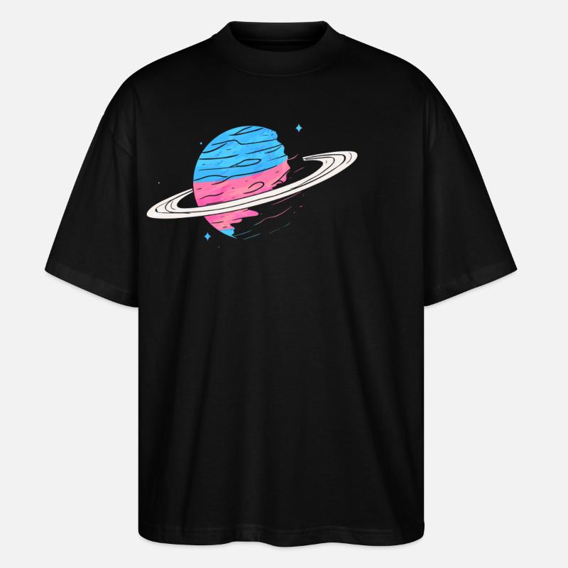 Transgender Trans LGBT Pride - Stanley/Stella Oversized Unisex Bio T-Shirt Blaster 2.0 - Schwarz