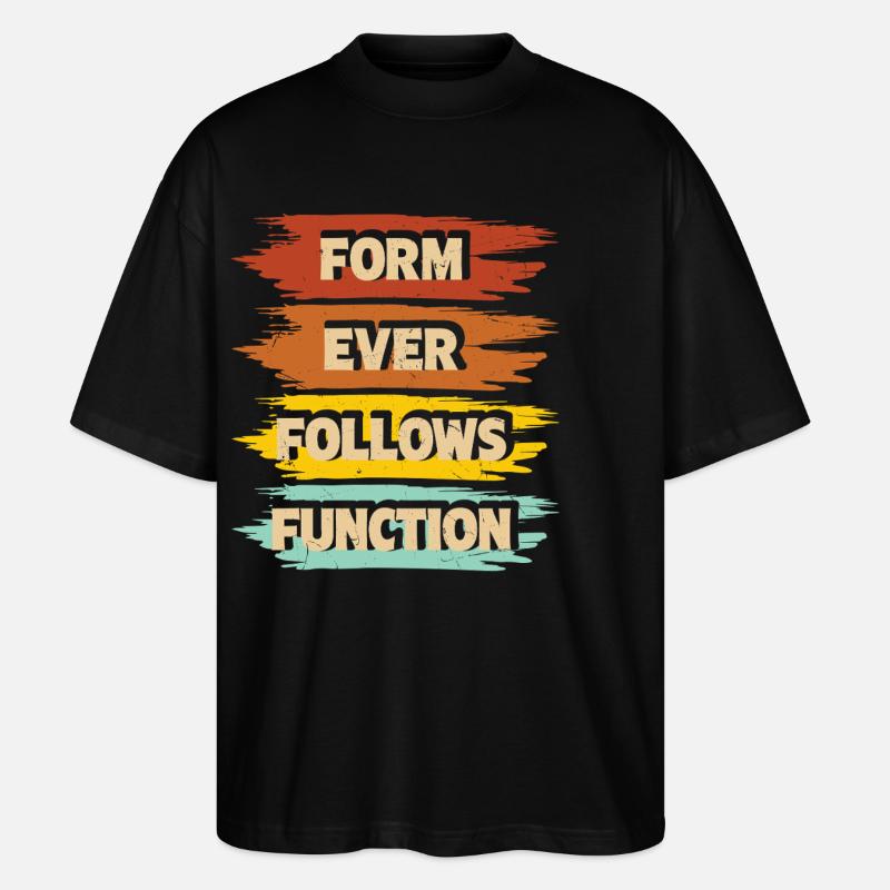 Architekt - Stanley/Stella Oversized Unisex Bio T-Shirt Blaster 2.0 - Schwarz