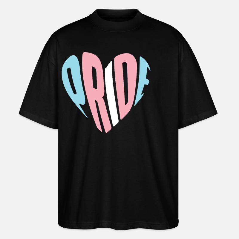 Fierté LGBT transgenre - T-shirt bio Blaster 2.0 coupe oversize Stanley/Stella Unisexe - noir
