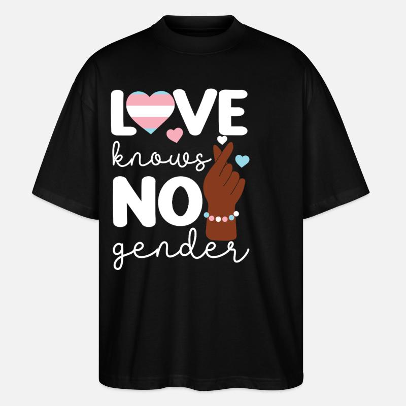 Transgender Trans LGBT Pride - Stanley/Stella Oversized Unisex Bio T-Shirt Blaster 2.0 - Schwarz