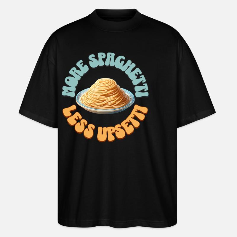 Spaghetti - Stanley/Stella Oversized Unisex Bio T-Shirt Blaster 2.0 - Schwarz