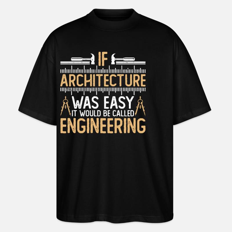 Architekt - Stanley/Stella Oversized Unisex Bio T-Shirt Blaster 2.0 - Schwarz