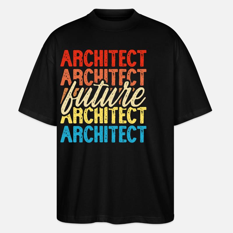 Architekt - Stanley/Stella Oversized Unisex Bio T-Shirt Blaster 2.0 - Schwarz