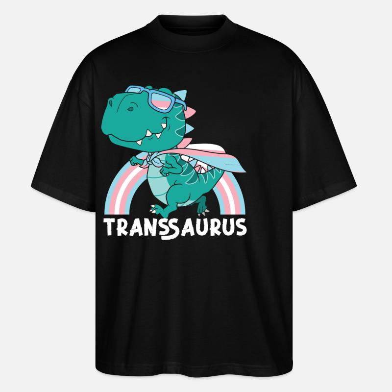 Fierté LGBT transgenre - T-shirt bio Blaster 2.0 coupe oversize Stanley/Stella Unisexe - noir