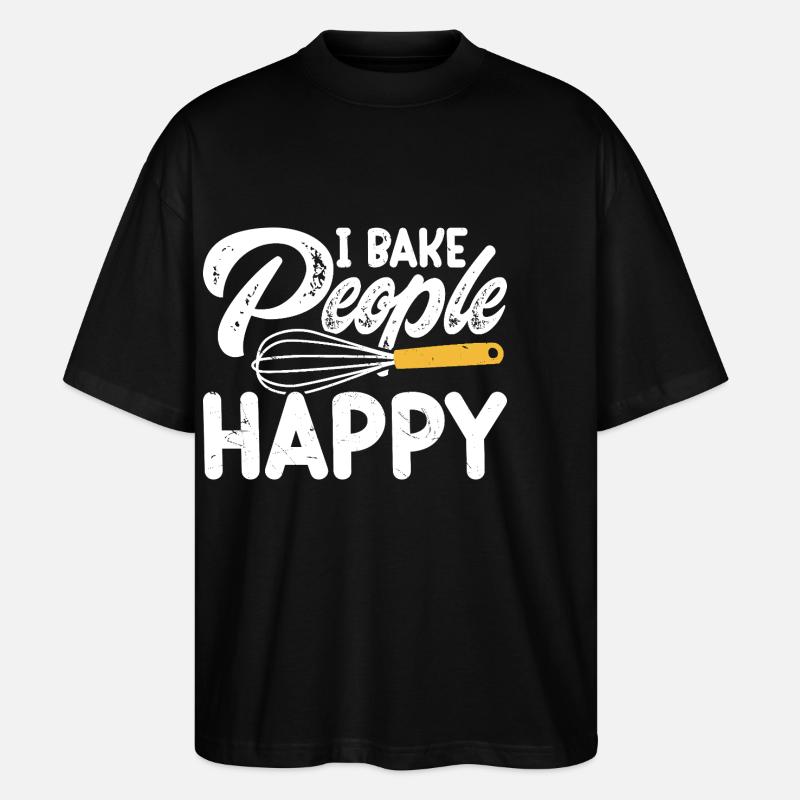 Baking Baker Bakery - Stanley/Stella Oversized Unisex Organic T-shirt Blaster 2.0 - black