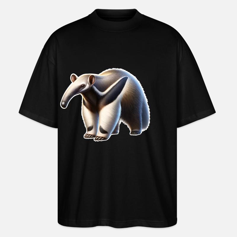 Ameisenbär - Stanley/Stella Oversized Unisex Bio T-Shirt Blaster 2.0 - Schwarz