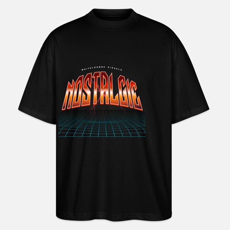 Nostalgie Neon Synthwave - T-shirt bio Blaster 2.0 coupe oversize Stanley/Stella Unisexe - noir