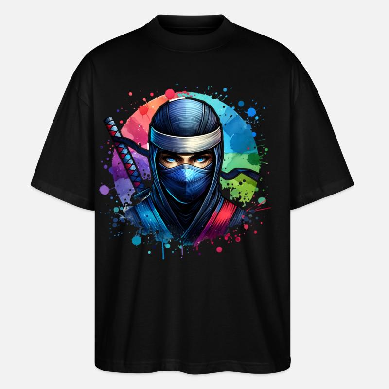 Ninja - Stanley/Stella Oversized Unisex Bio T-Shirt Blaster 2.0 - Schwarz