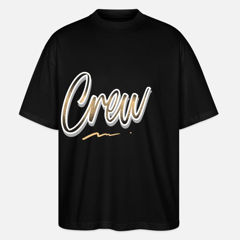 Équipage - T-shirt bio Blaster 2.0 coupe oversize Stanley/Stella Unisexe - noir