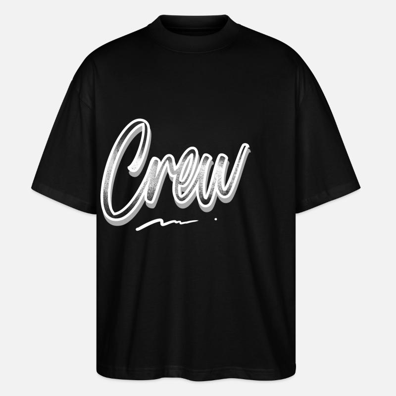 Crew - Stanley/Stella Oversized Unisex Bio T-Shirt Blaster 2.0 - Schwarz