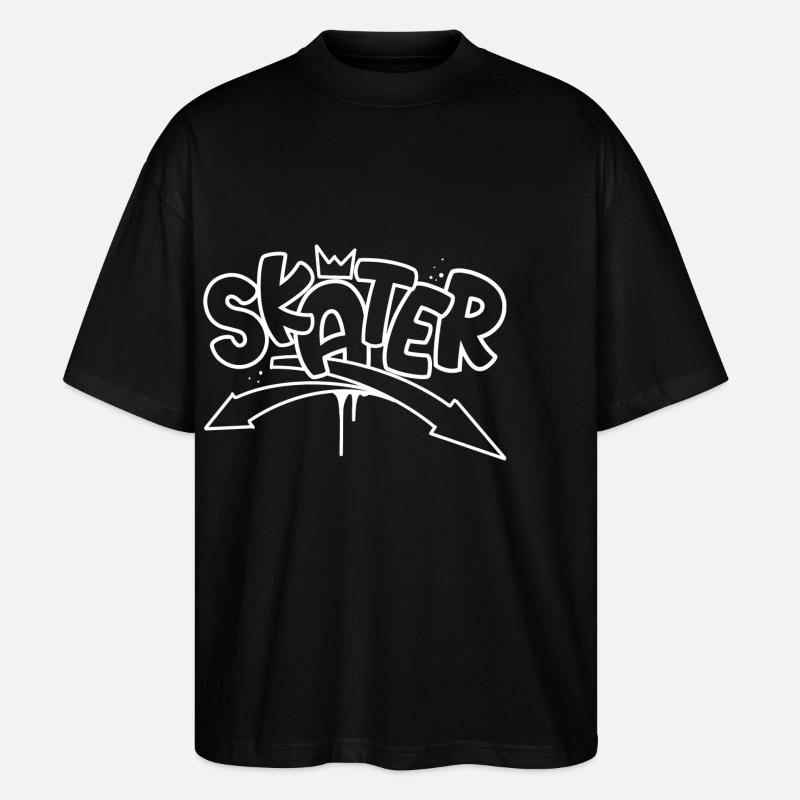 Skater Graffiti Skateboard - T-shirt bio Blaster 2.0 coupe oversize Stanley/Stella Unisexe - noir