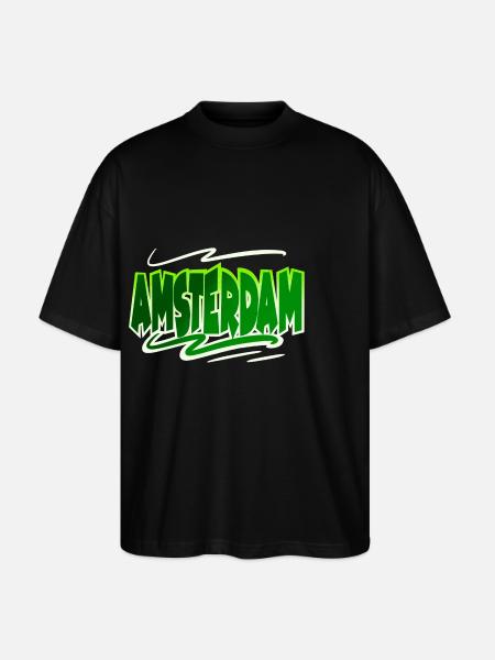 Amsterdam - Stanley/Stella Oversized Unisex Organic T-shirt Blaster 2.0 - black