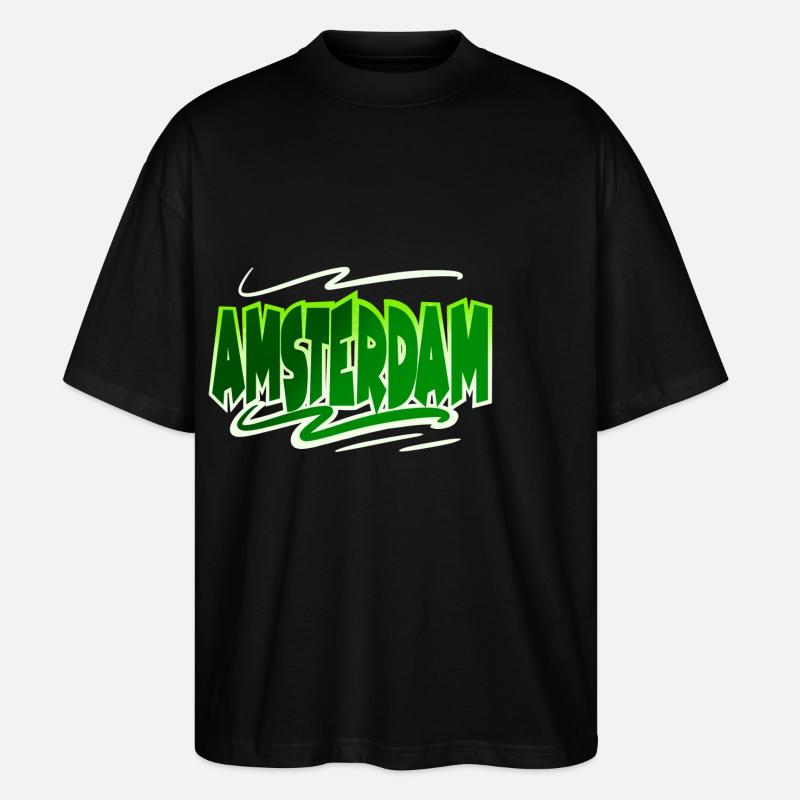 Amsterdam - Stanley/Stella Oversized Unisex Organic T-shirt Blaster 2.0 - black
