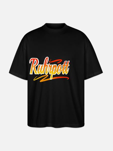 Ruhrpott - Stanley/Stella Oversized Unisex Organic T-shirt Blaster 2.0 - black