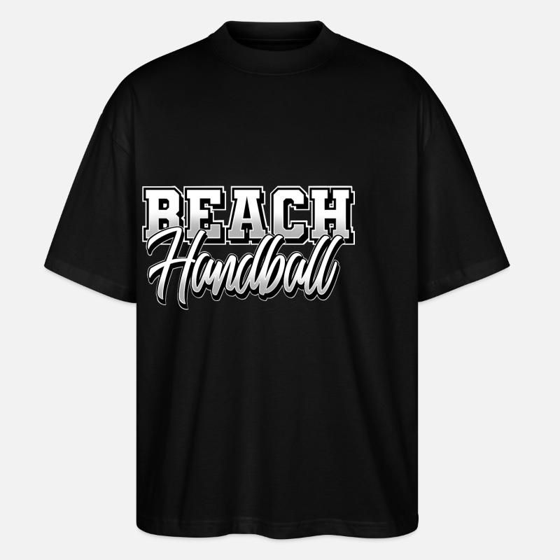 Beach Handball - Stanley/Stella Oversized Unisex Bio T-Shirt Blaster 2.0 - Schwarz