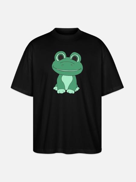 Süßer Frosch - Stanley/Stella Oversized Unisex Bio T-Shirt Blaster 2.0 - Schwarz