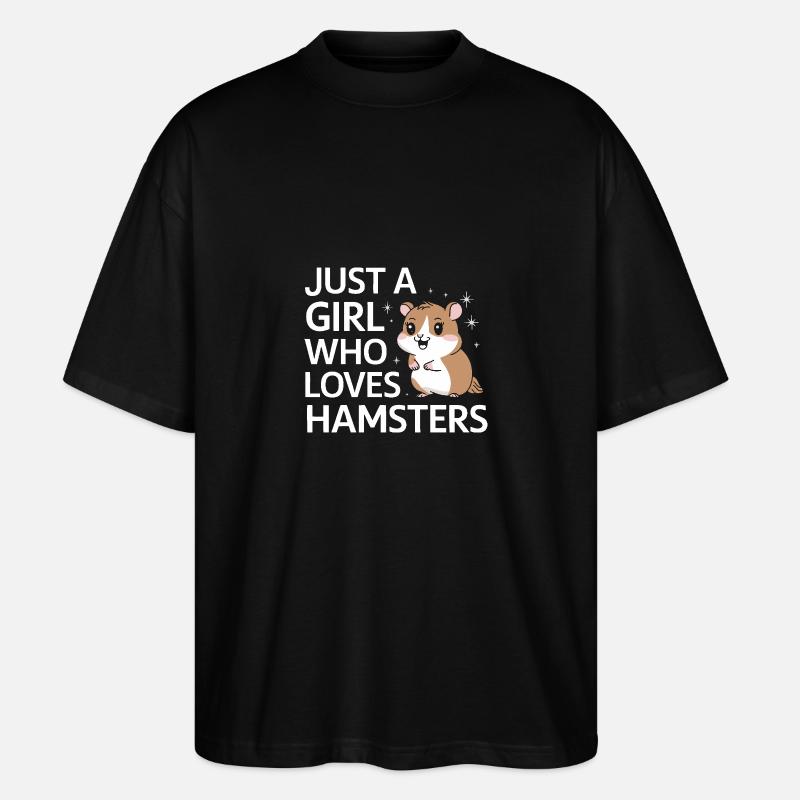 Hamster - Stanley/Stella Oversized Unisex Bio T-Shirt Blaster 2.0 - Schwarz