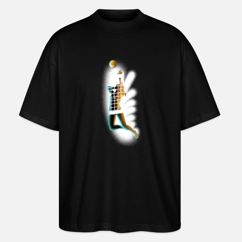 Volleyball - Stanley/Stella Oversized Unisex Bio T-Shirt Blaster 2.0 - Schwarz