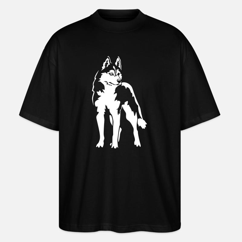 Husky"Black Edition" - Stanley/Stella Oversized Unisex Bio T-Shirt Blaster 2.0 - Schwarz