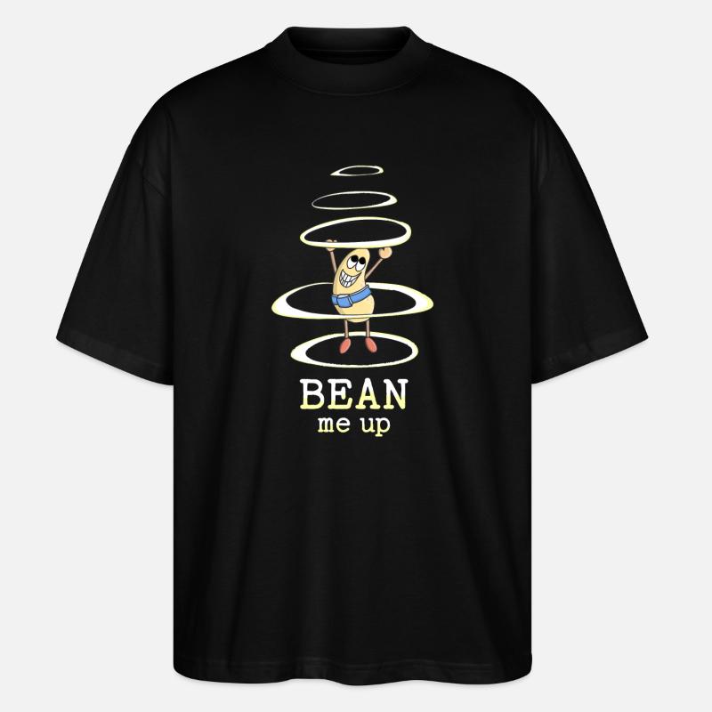 Bean Me-Up Space - Bean - T-shirt bio Blaster 2.0 coupe oversize Stanley/Stella Unisexe - noir