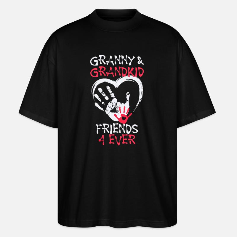 Enkelkind Großmutter Oma Lieblingsoma Statement - Stanley/Stella Oversized Unisex Bio T-Shirt Blaster 2.0 - Schwarz