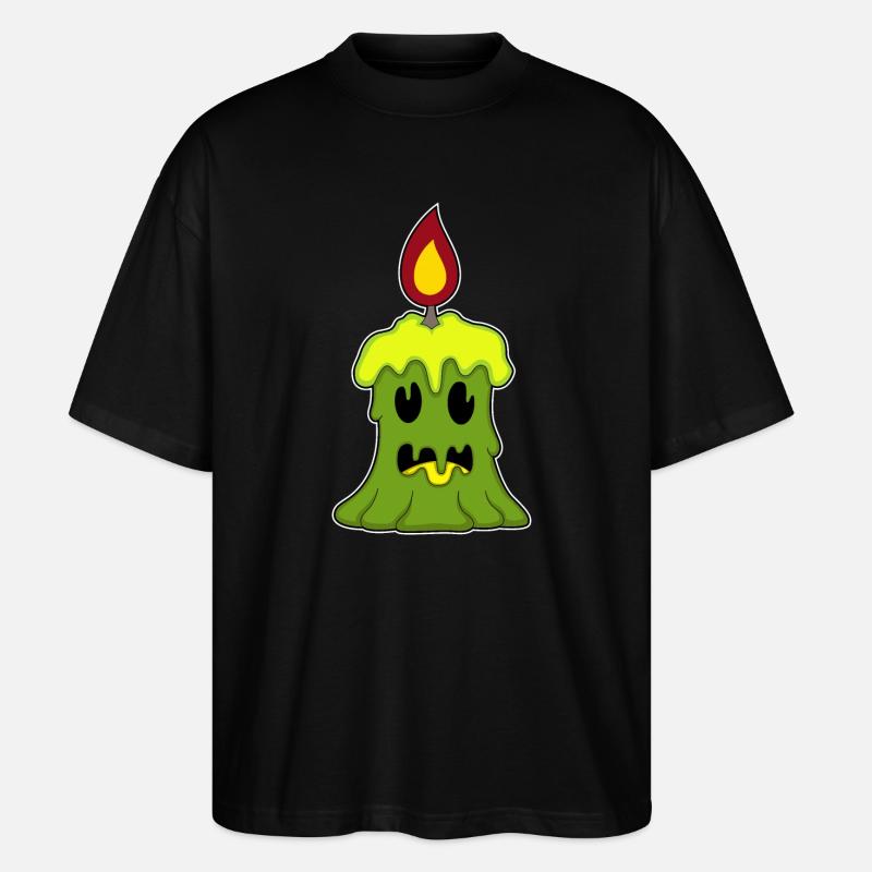 Kerze Halloween - Stanley/Stella Oversized Unisex Bio T-Shirt Blaster 2.0 - Schwarz
